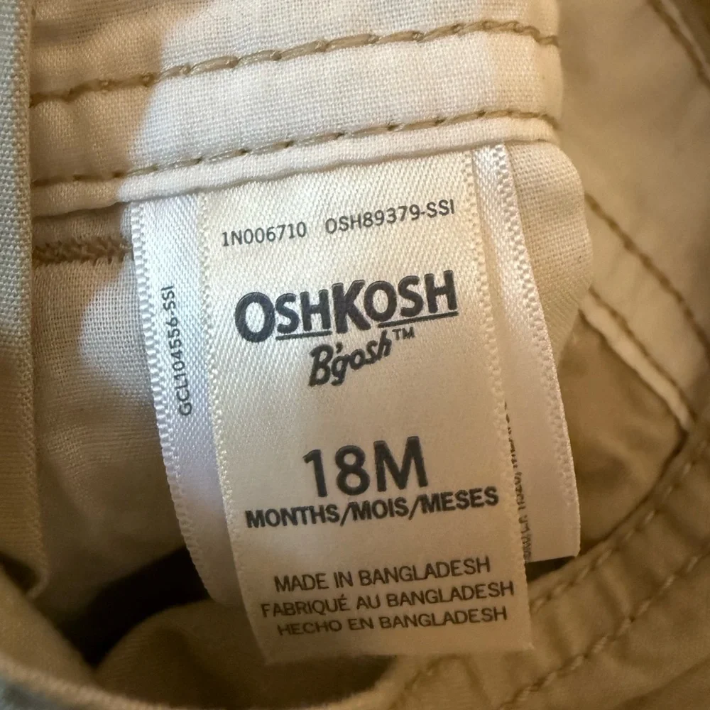 OshKosh B'gosh Tan Kids Overalls